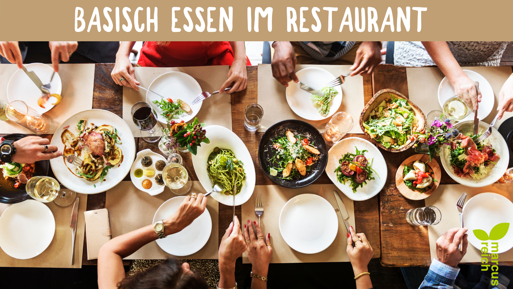 Basisch essen im Restaurant